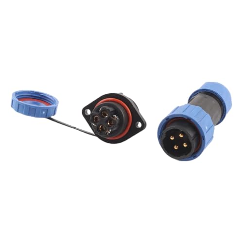 Enchufe industrial recto LP20-4F sin soldadura con aislamiento IP68 para cableado estanco 2