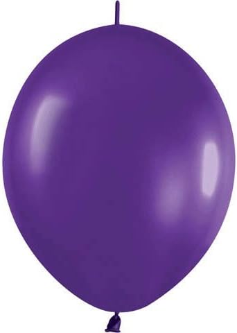 Globos de Link-o-Loon violeta metálico, 12 pulgadas (50 por paquete)