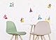 AG Design Disney Prinzessinnen Kinderzimmer Wand Sticker, PVC-Folie (Phtalate-Free), Mehrfarbig, 30 x 30 cm