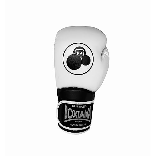 Guantes de boxeo de piel sintética Open White 14 Oz para tus entrenamientos diarios