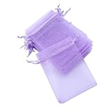 HEALSOPTHY Bolsa de Obsequio de Hilo de Red para Dulces, 100 Unidades, Diseño Atractivo y Cómodo, Tamaño 9x12 Cm, Adecuado para Fiestas y Cumpleaños