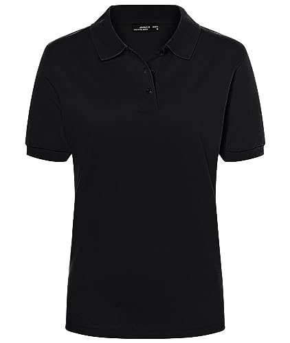 James & Nicholson Damenpolo Classic - Piqué-Poloshirt mit gestrickten...