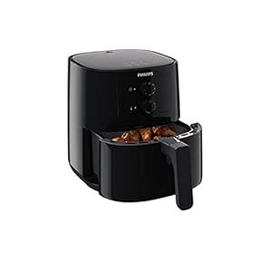 Philips Essential Airfryer – 4.1 L Pan, Friteuse Zonder Olie, Rapid Air-Technologie, NutriU Recepten App (HD9200/90)