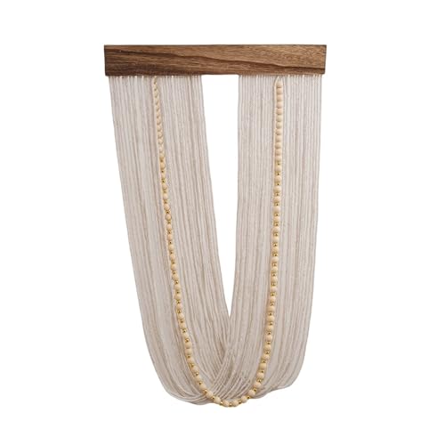 Tapiz de pared de macramé Uqezagpa de fibra natural con acabado artístico para casa