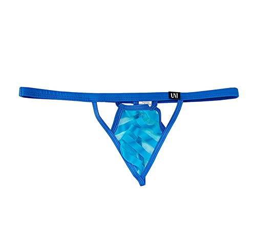 Men's Mesh See Through Thongs Underwear T-Back G-String Thong Briefs Underwear Panties4