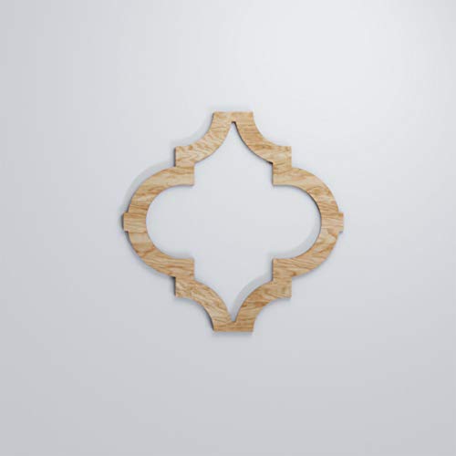 Image of Ekena Millwork WALW16X16X0375MRKRO Marrakesh 3 /8 inchT Decorative Fretwork Wall Panels, 15 3 /8 inchW X 15 3 /8 inchH, Red Oak