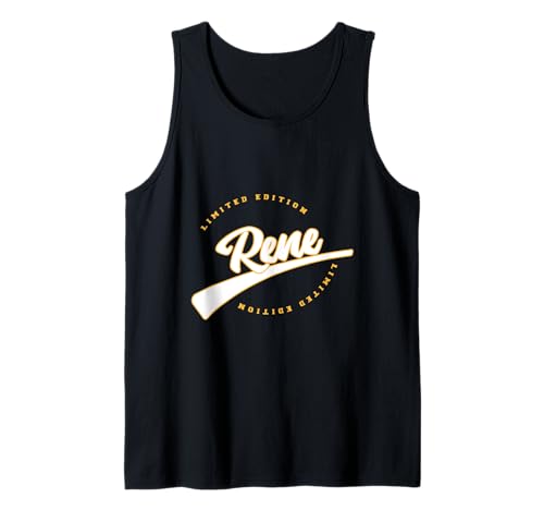 Hombre Funny Personalized First Name Design for Rene Camiseta sin Mangas