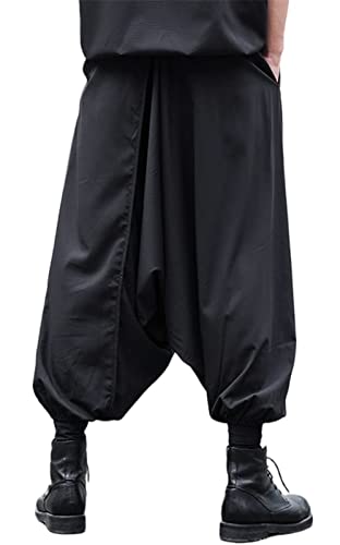Pantalón estilo kimono japonés Harajuku holgado y transpirable 4