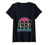Photo Gallery donna vintage retro 80s born in 1987 37 years old 37th birthday maglietta con collo a v Photo Gallery donna vintage retro 80s born in 1987 37 years old 37th birthday maglietta con collo a v