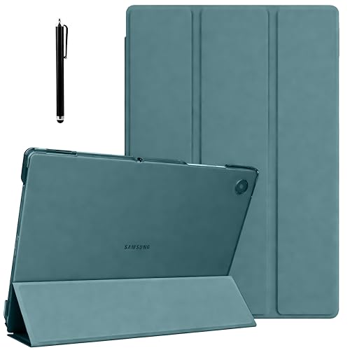 Image of ProElite Cover for Samsung Galaxy Tab A11 Plus 11 inch Case Cover, Smart Flip Case Cover for Samsung Galaxy Tab A11+ 11 inch Translucent Back with Stylus Pen, Dark Green