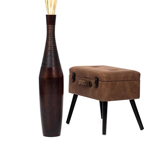 Jarrones Decorativos de Suelo Altos de Madera Marca LEEWADEE