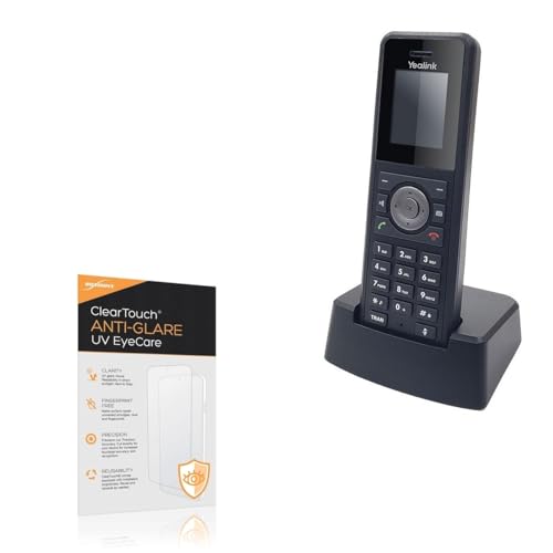 BoxWave Screen Protector Compatible With Yealink W79P - ClearTouch Anti-Glare Anti-UV EyeCare (2-Pack), Filters out Harmful Blue Light Reduce Fatigue