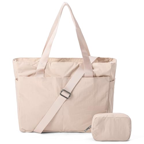 Image of RARE SPACE Diaper Bag Tote with Compartments Multi Pocket Baby Bag with zipper for Travel Nurse Work Laptop Dance Travel