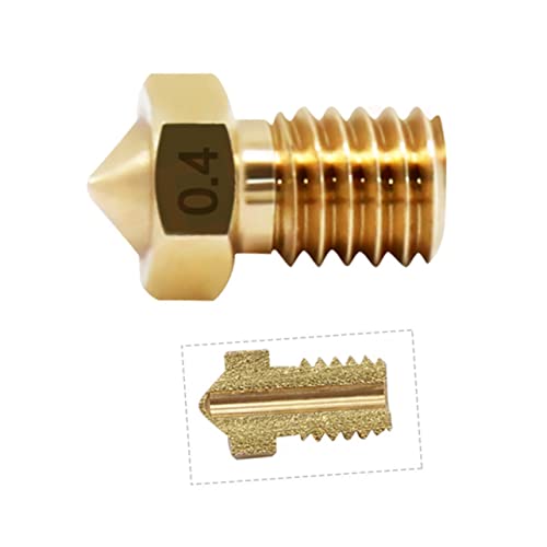 Mobestech 10pcs Brass Printer Nozzles for Compatible Printers Extruder Threaded Design