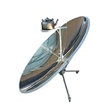 Portable Solar Cooker Parabolic Sun Oven, 1800W 59inch Diameter Camping Outdoor Solar Cooker for Solar Heating, Camping, Outdoor,Picnic, DIY Solar Concentrator (800 to1000°C)