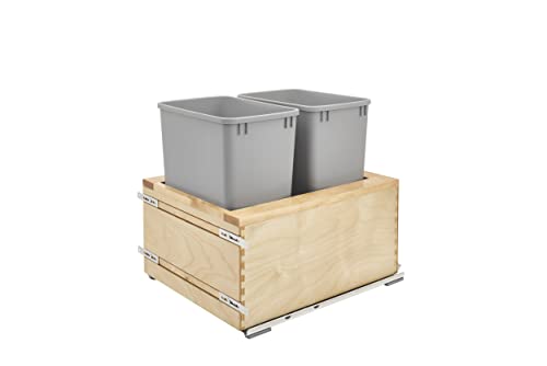 Rev-A-Shelf Wood Pull Out Trash/Waste Container W/Soft Close #TOP21