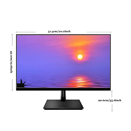Image of Portable Wireless Monitor 24-inch Ultra-Thin Flat Panel LCD External Monitor 1920x1080p Low Blue Light Micro Bezel Suitable for Home Office and Travel Use