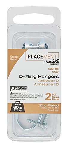 Image of National Hardware D-Ring Hangers in Zinc Plated