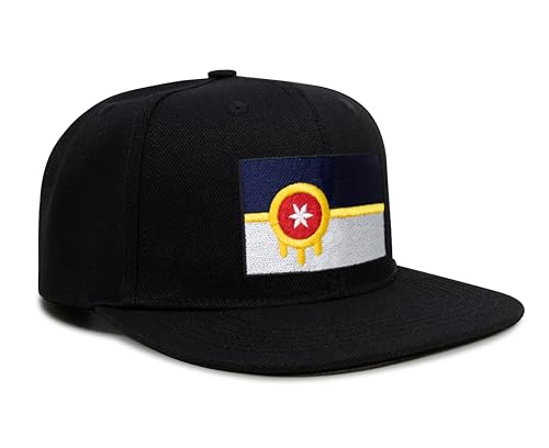 Image of International Tie City Hat for Men and Women, Adjustable Snapback Trucker Baseball Cap with Embroidered Patch