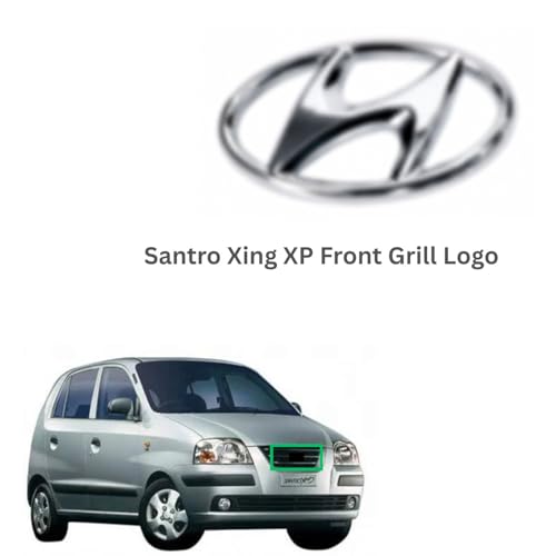 Image of 3D Emblem Chrome Finish Monogram Compatible Fits SNTR XP Model Car Logo Badge Automotive Exterior Styling Accessory (Grill Front Logo)