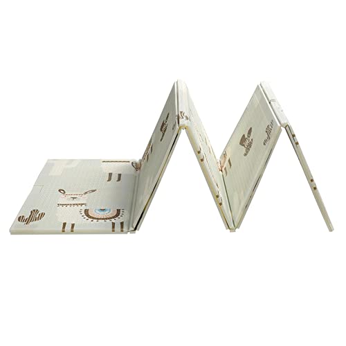 Baby Vivo Premium Omkeerbaar Speeltapijt Alpaca | Kinderspel Tapijt Speelkleed Speel Tapijt Baby Mat Baby Tapijt | 1 cm dik XPE kindertapijt XXL 200 x 180 cm - Afbeelding 8