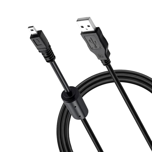 Replacement USB Charging Cable for Nikon Cameras,Compatible with SLR, DSLR, Coolpix Models (D3300 D750 D5300 D7200 D3200 L340 L32 L22 A10 S S3700 S6500 S3500 S6600 S6300),UC-E6, UC-E16, UC-E17, UC-E23