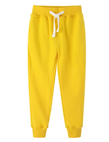 Spring&Gege Boys’ Active Jogger Sweatpants French Terry Sports Track Pants with Pockets