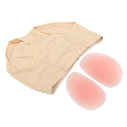 Yardenfun Silicone Buttock Pad Hip Enhancer for Women Light Yellow Butt Shaper with Soft Material Comfortable Fake Buttocks Lift for Office Driving Daily Wear