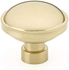 Emtek Brandt Knob Available in 2 Sizes and 6 Finishes - 86695US4 - (Dimension 1 1/4", Satin Brass - US4)