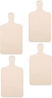 Vista 12 de Operitacx 6 mini tablas de cortar de madera para manualidades con asa, tabla de cortar de madera, tabla de servir pequeña, tabla de cocina rústica
