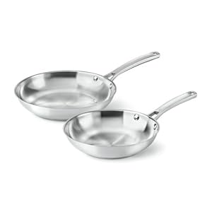 Calphalon Classic Stainless Steel Cookware, Fry Pan, 2-piece Calphalon Classic Stainless Steel Cookware Fry Pan 2 piece