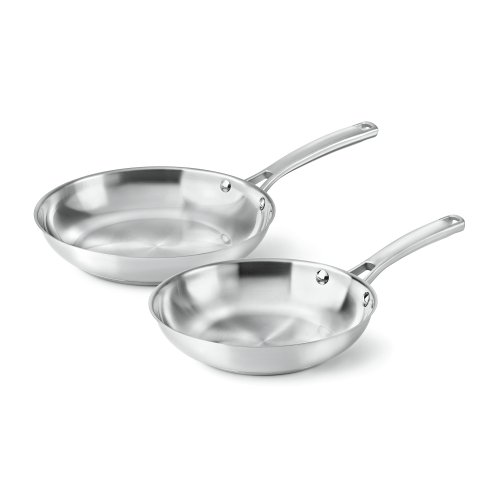 Calphalon Classic Stainless Steel Cookware, Fry Pan, 2-piece by Calphalon - Used condition - US$72.72