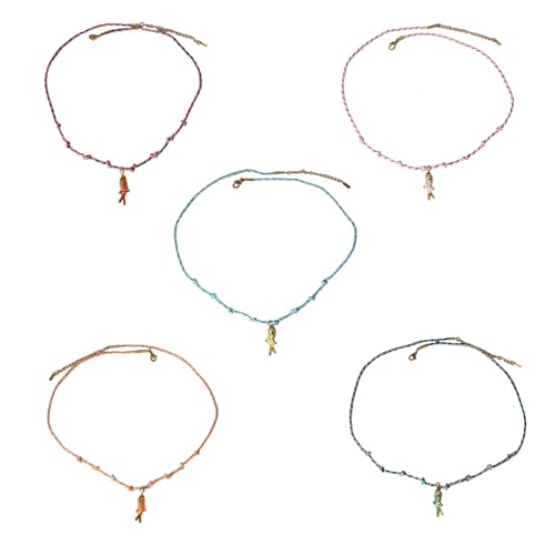 Collier pendentif poisson et chaîne en acier résistant de qualité