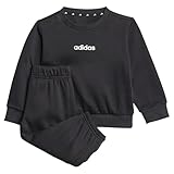 Chaussant standard. adidas Unisex Baby ESSENTIALS LINEAR LOGO JOGGER, black/white, 3-4 Years