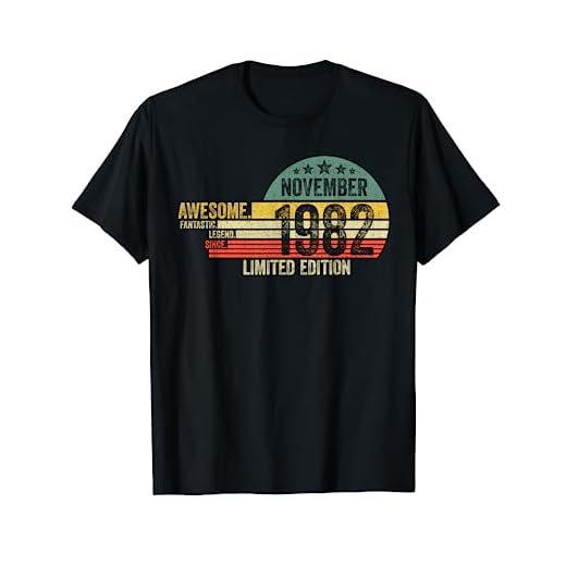 Regalo De Cumpleaños, Impresionante Desde Noviembre 1982 Camiseta