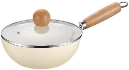Household Macassarite Non Stick Pans Flat Bottom Induction Cookers Gas Stoves Cooking Pots for Stir Frying