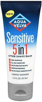 Aqua Velva Sensitive 5 in 1 After Shave Balm Lightly Scented - 3.3 oz, Pack of 4 Aqua Velva Sensitive 5 in 1 After Shave Balm Lightly Scented - 3.3 oz, Pack of 4