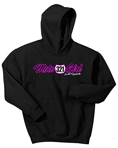 JUST RIDE MOTO GIRL Youth Hoodie Sweat Shirt Motocross Number Plate Custom Personalized