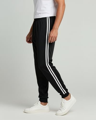 Image of Real Essentials 3 Pack: Men's Active Athletic Casual Jogger Sweatpants with Pockets