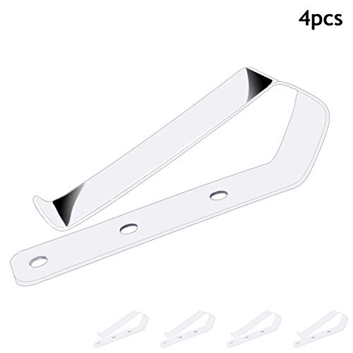 Garage Door Remote Visor Clip, Pack Of 4 Remote Visor Clips Replacement For Garage Door Remote Openers(Silver) #TOP1