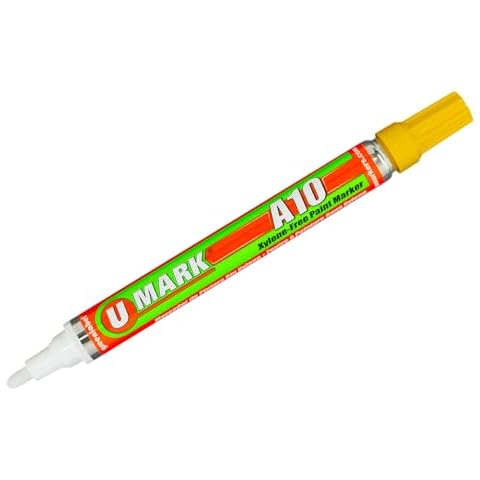 U-Mark A10 Xylene-Free Paint Marker Yellow (Pack of 12) 10106 Cover