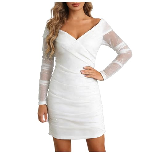 Robe longue moulante sequins masquant les imperfections avec fente
