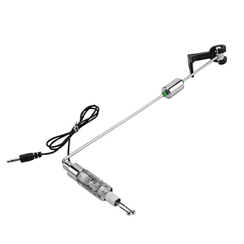 Vgeby Fishing Hanger Swinger, Fish Bite Alarm Led Illuminated Indicators Chain Hanger Fishing Tool Tackle Accessory 16-2602 Bite Indicator Fishing Electric Bite Alarm Led #TOP1