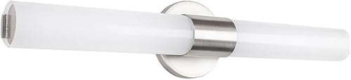 Miniatura 10 de WAC Lighting, Turbo - Lámpara LED Energy Star de 24 pulgadas para tocador de baño y pared, 3000 K, cromada