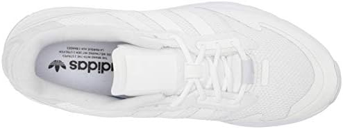 adidas Originals Tênis masculino Zx 1k Boost, Branco/Branco., 5
