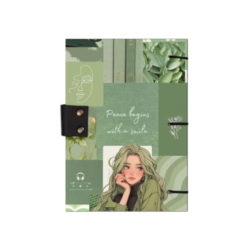 Image of Music Girl Diary Notebook 7x5 Inch 160 Pages Unruled Journal for Notes