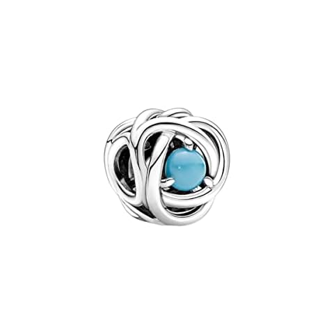 December Birthstone Birthday Bead Charm 925 Sterling Silver Pendant,Girl Jewellery Beads Gifts for Women Bracelet Necklace Cover