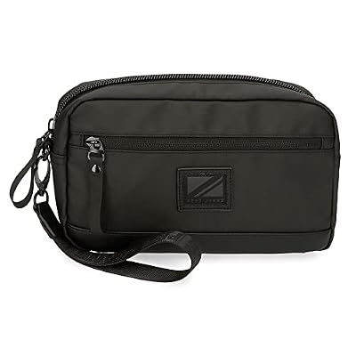 Pepe Jeans Hoxton borse e borse a tracolla, nero e blu, poliestere PU diverse dimensioni, Nero, Taglia unica, Borsa a mano