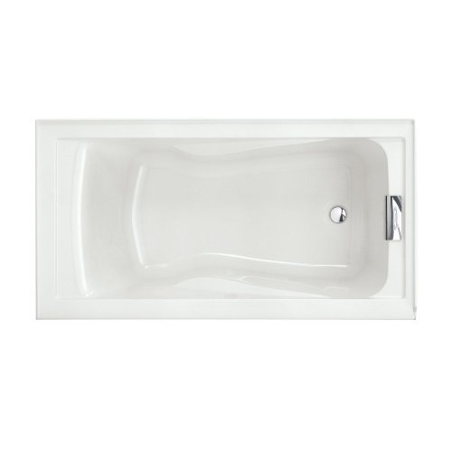 American Standard 2425V-RHO002.020 Evolution 60 x 32-Inch Deep Soak Integral Apron Bathtub with Right-Hand Drain, White