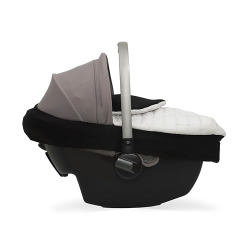 Image of Little Unicorn Winter Car Seat Cover | Premium Insulated Fabric | Universal Fit & Easy to Install | Travel Bag Included (Pearl)